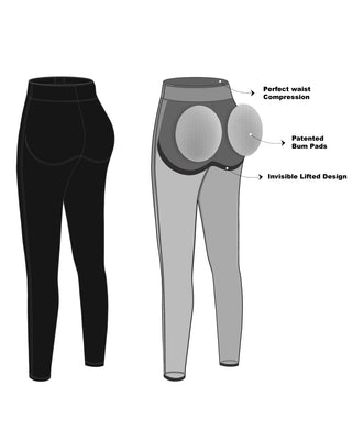 HEYVIVA-The World's First Instant Booty Boost Legging With Butt Pads –  Heyviva